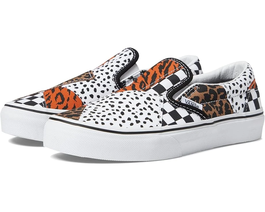 Vans Kids Classic Slip-On Patchwork (Big Kid) Vans Kids Classic Slip-On Patchwork (Big Kid) -Kids Footwear
